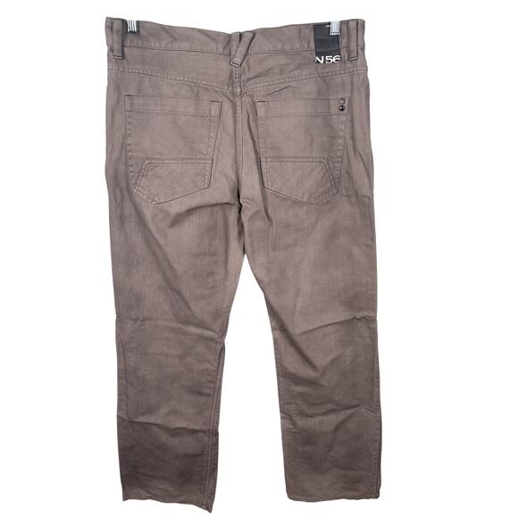 Helix N56 Relaxed Straight Jeans Men 34x30 Brown Denim 5-Pocket Grunge Punk Rock - Picture 2 of 11